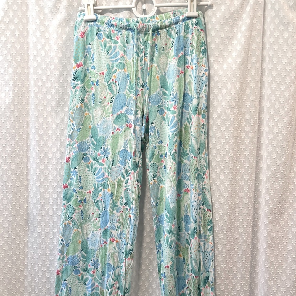 ISAAC MIZRAHI • cactus print pj pants XS